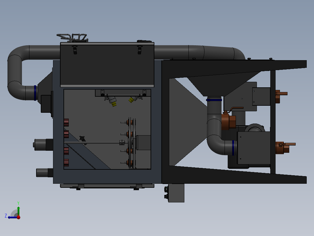 手持式喷砂器右视图