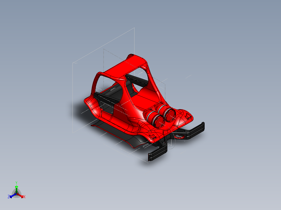 叉车、 叉车 SW(10)正等轴测图