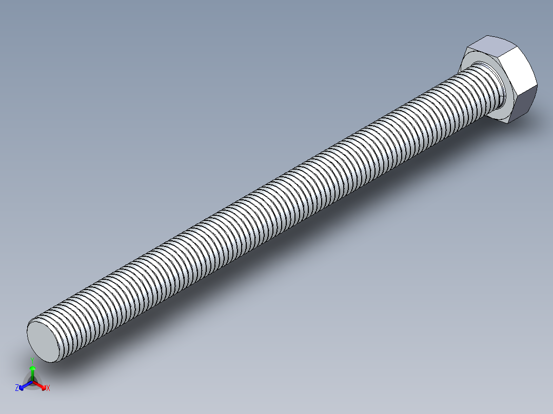 A0002810-M24 六角螺栓 DIN933主视图