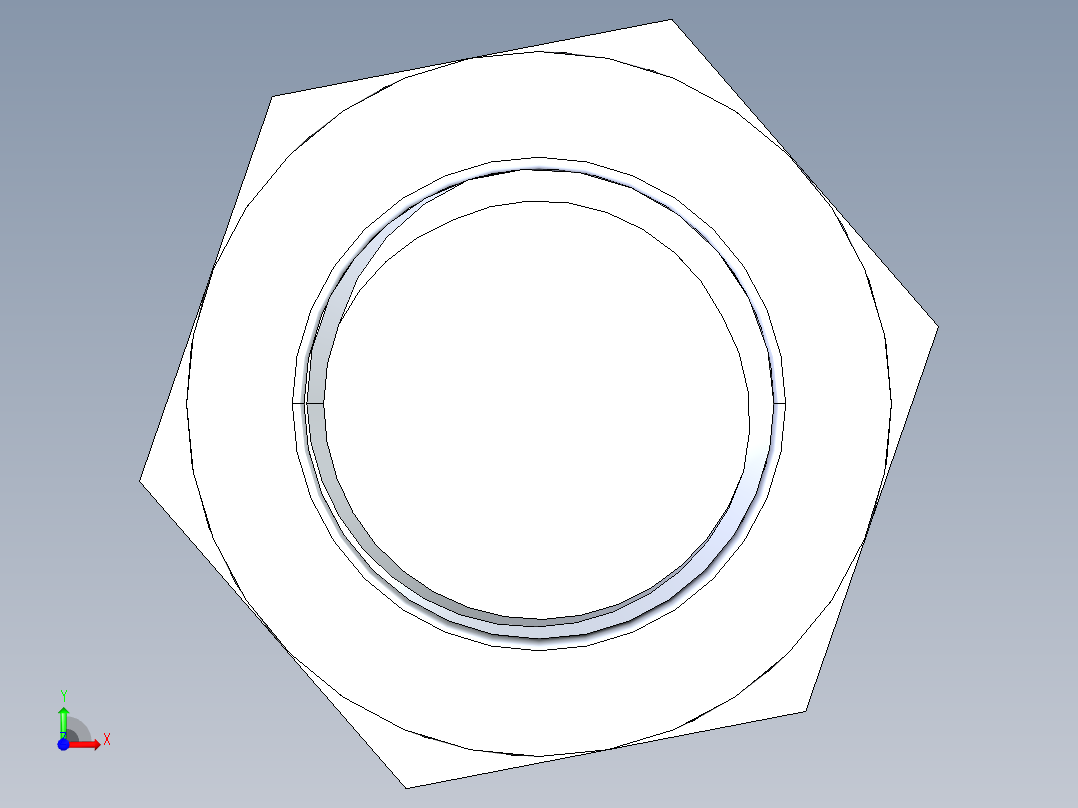 A0002810-M24 六角螺栓 DIN933前视图