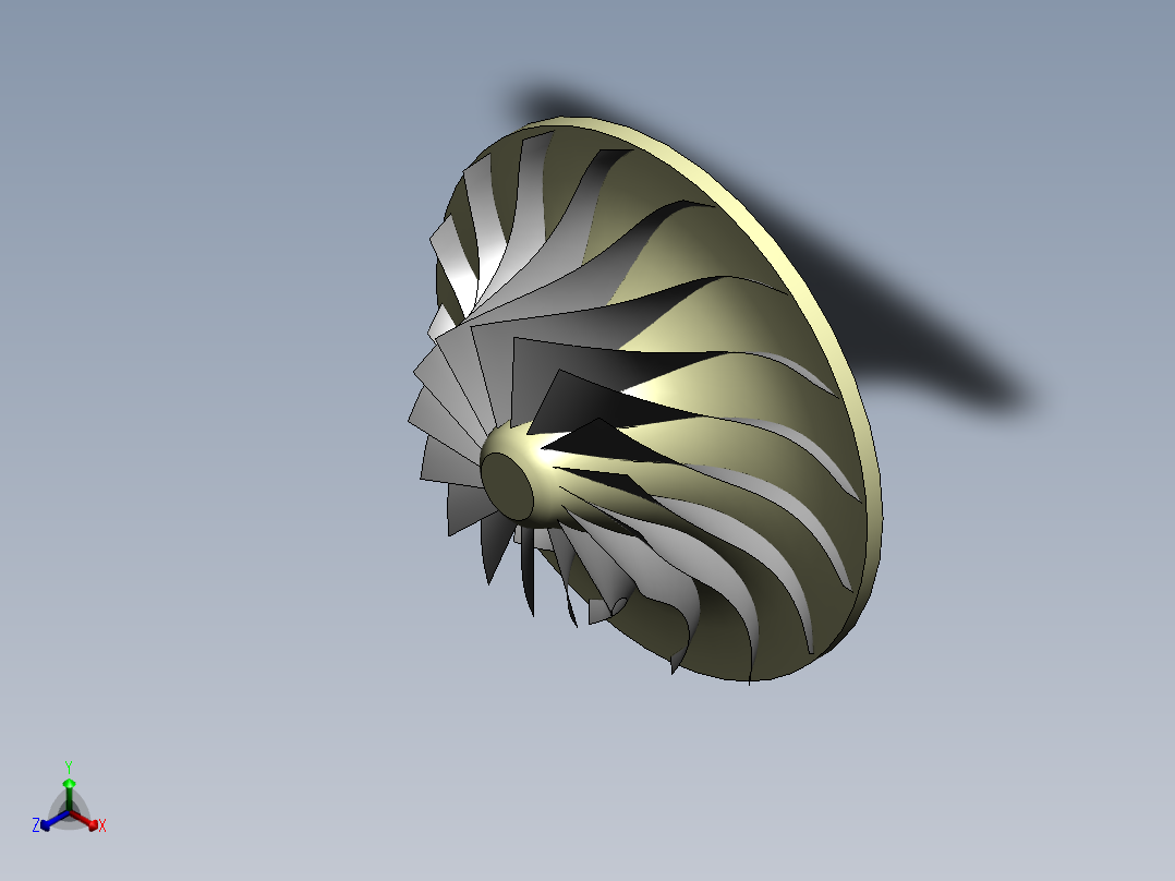 叶轮(14)正等轴测图