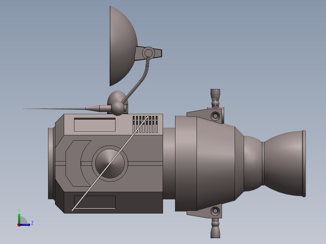 卫星、空间站(32)左视图