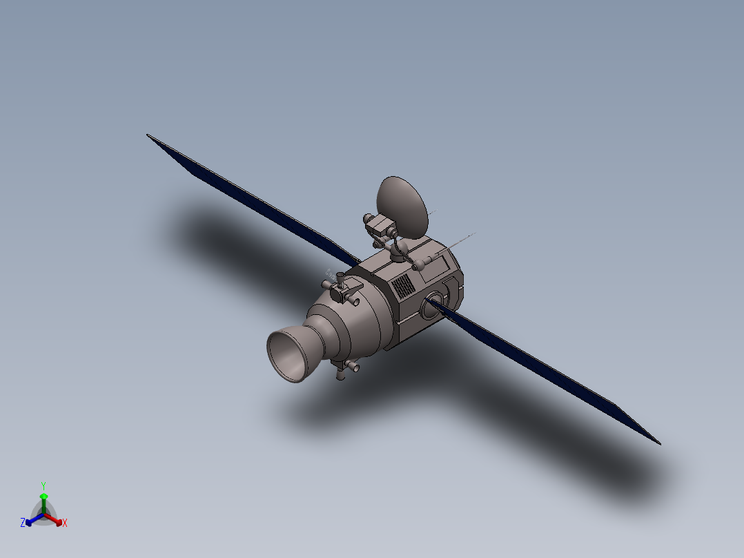 卫星、空间站(32)正等轴测图
