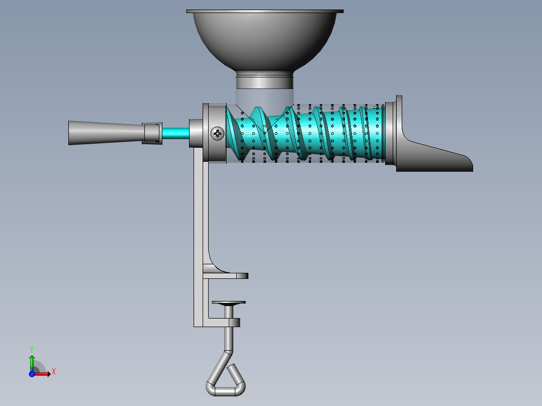 食品挤压机 sw16前视图