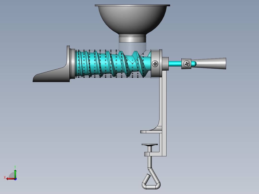 食品挤压机 sw16后视图