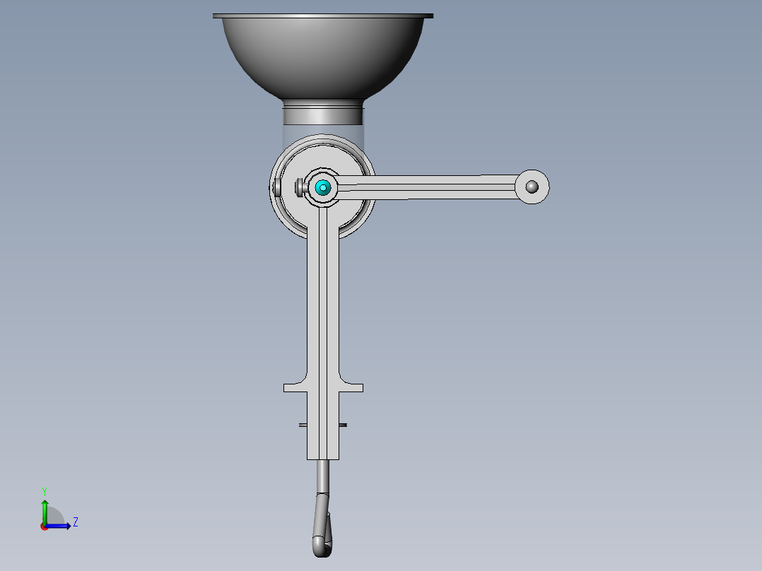 食品挤压机 sw16左视图