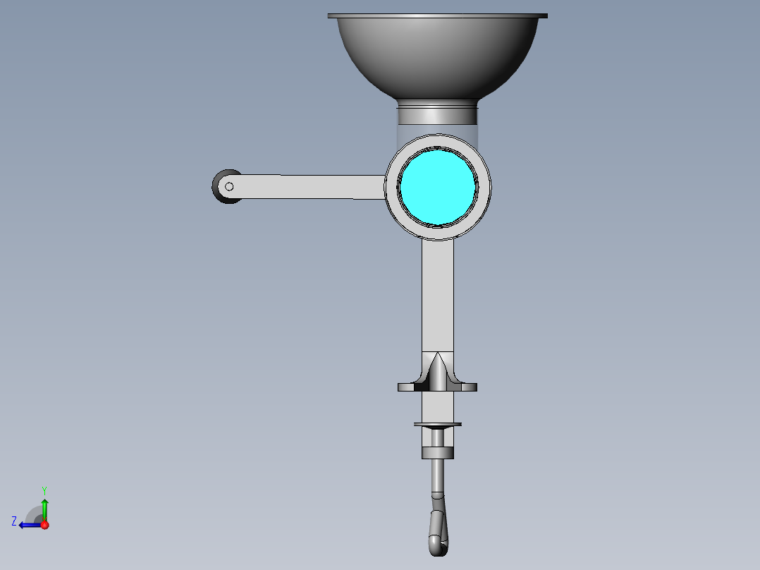 食品挤压机 sw16右视图