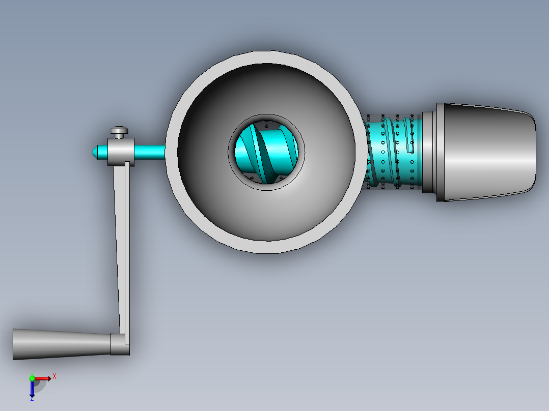食品挤压机 sw16俯视图