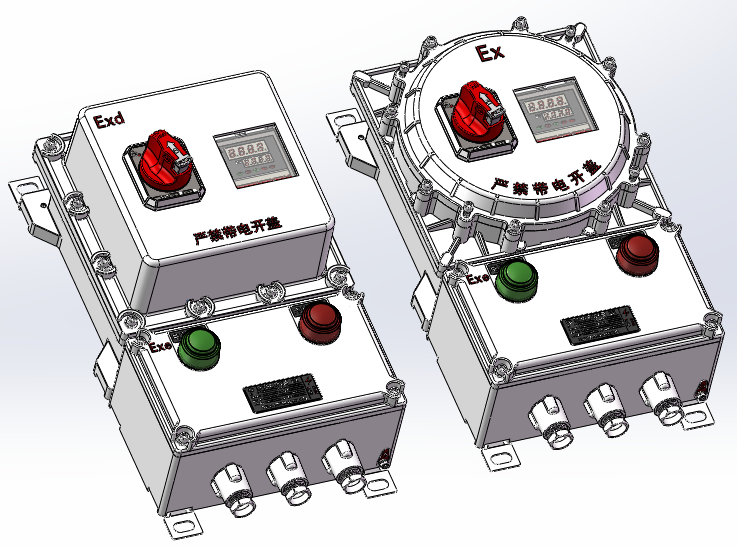 Exdb ebⅡB T4Gb和Exdb ebⅡC T6Gb两款常用防爆控制箱