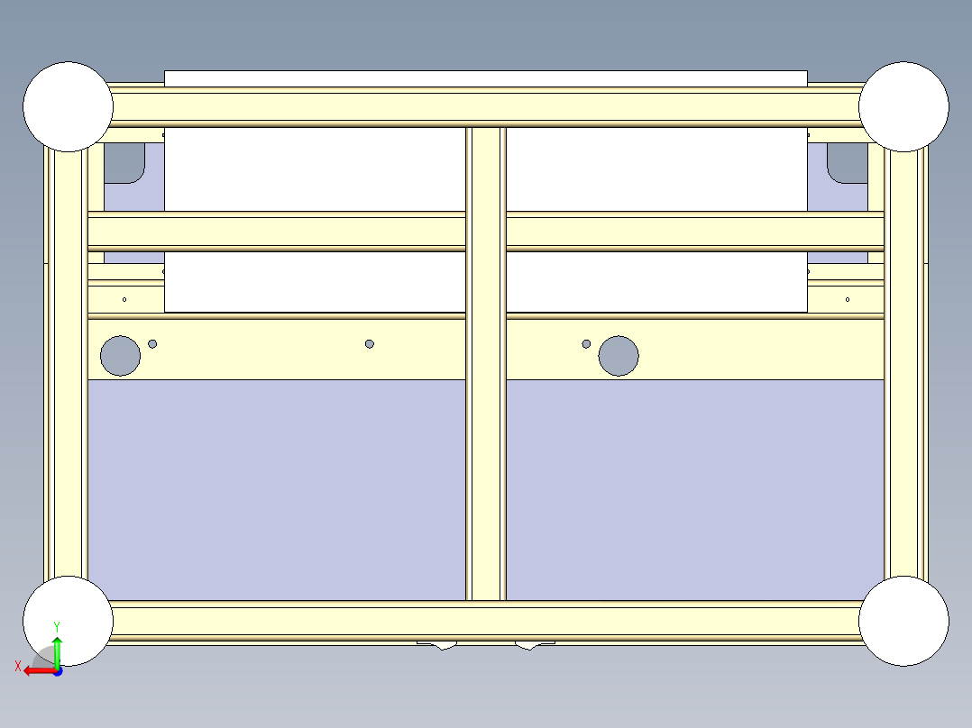 底座总成后视图