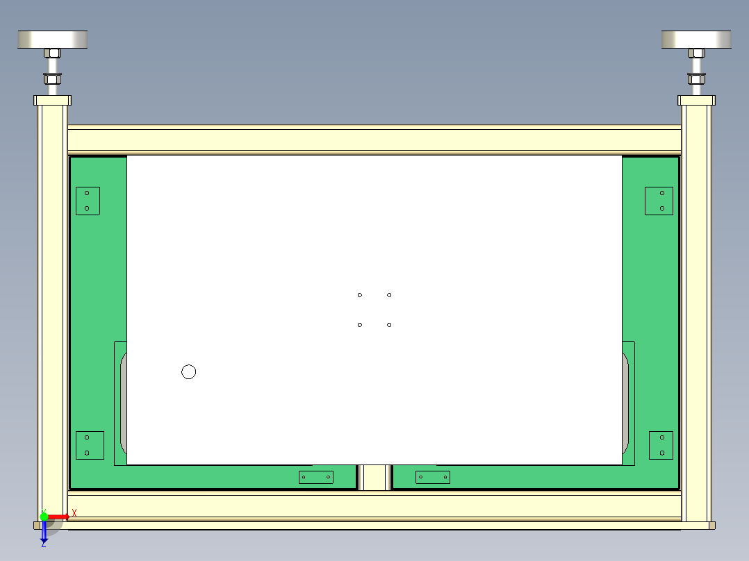 底座总成俯视图