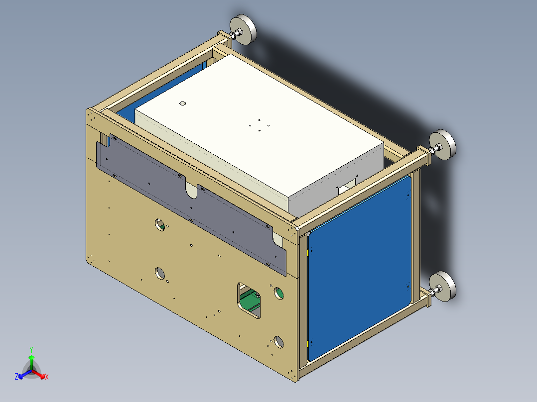底座总成正等轴测图