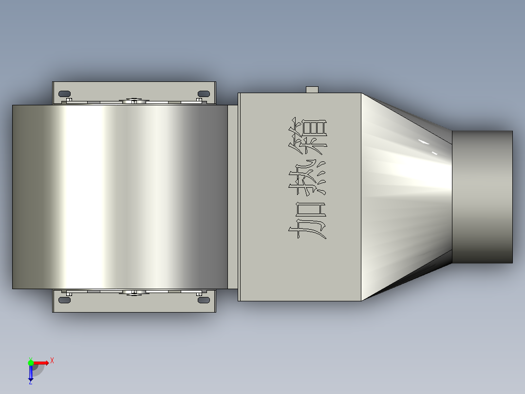 离心通风机KTW225S1(012-8)俯视图