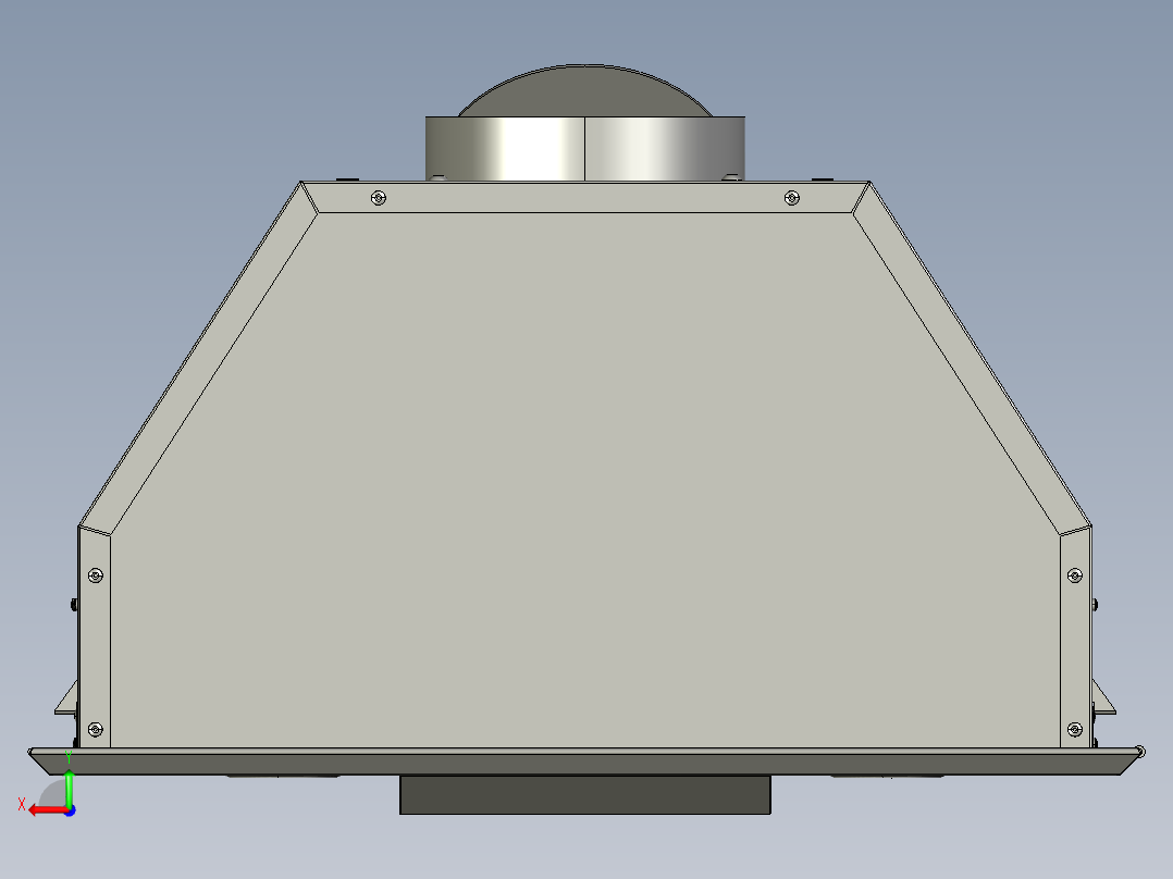 家用内循环式除油烟机后视图