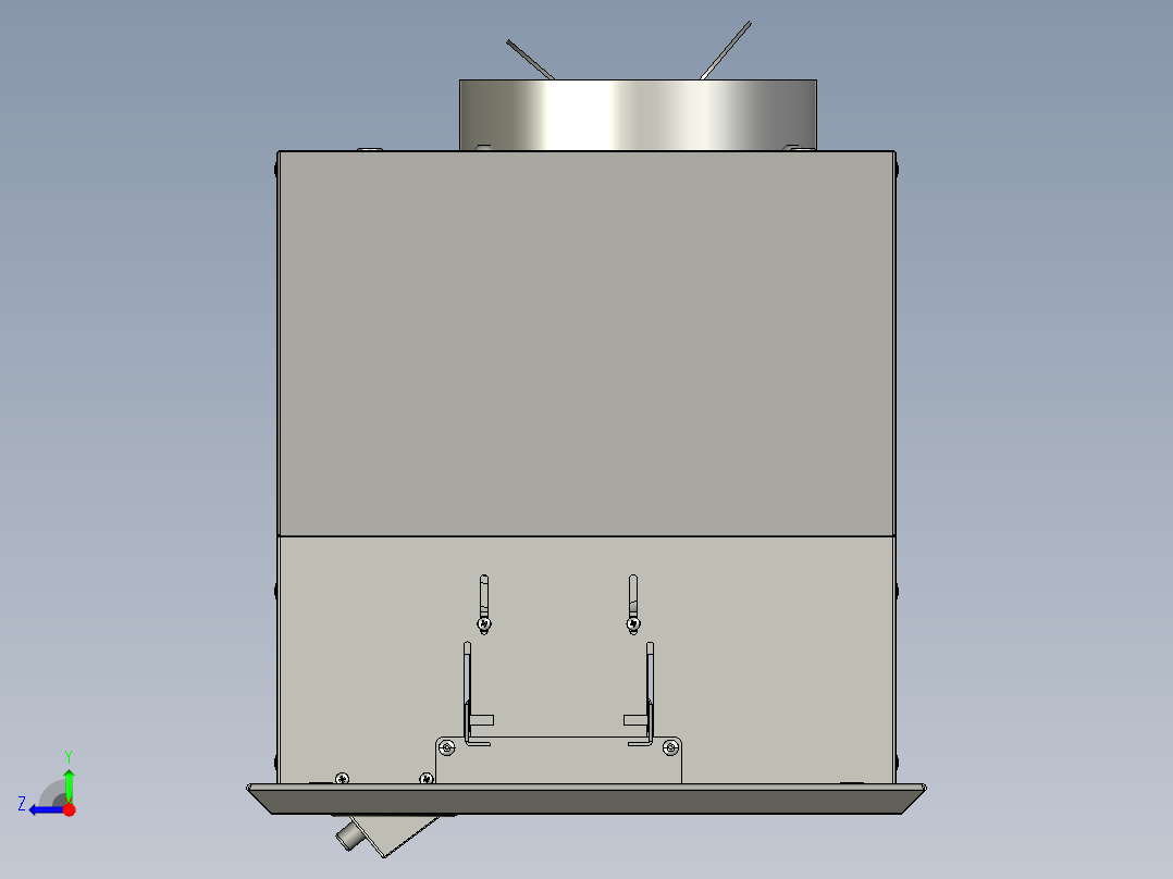 家用内循环式除油烟机右视图