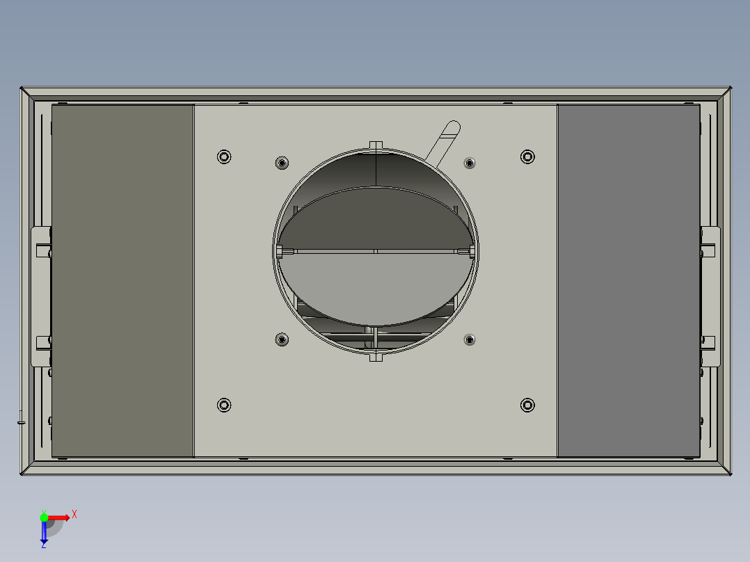 家用内循环式除油烟机俯视图