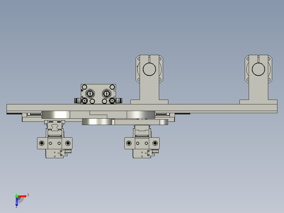 N型机械爪俯视图
