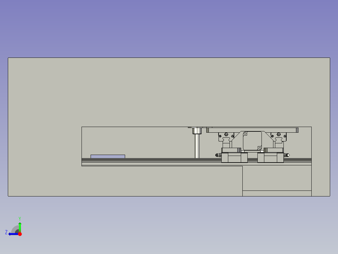 定点印章装置及印章机右视图
