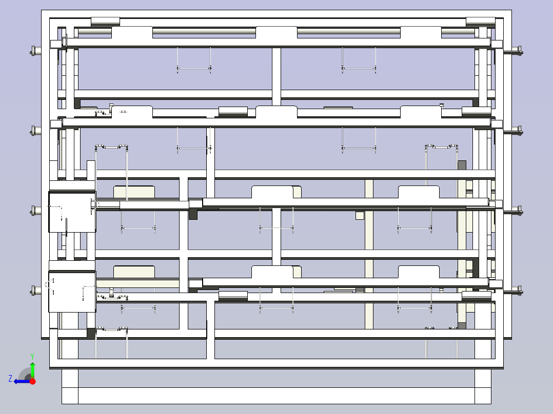 Q5防擦条喷涂挂具组合右视图