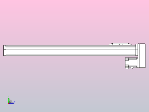 滚珠丝杠直线轴内置导轨TPA-GCR-80-1610C-L600-MP-M20-N3左视缩略图