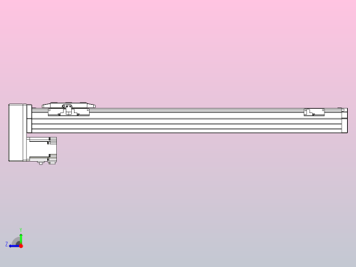 滚珠丝杠直线轴内置导轨TPA-GCR-80-1610C-L600-MP-M20-N3右视缩略图
