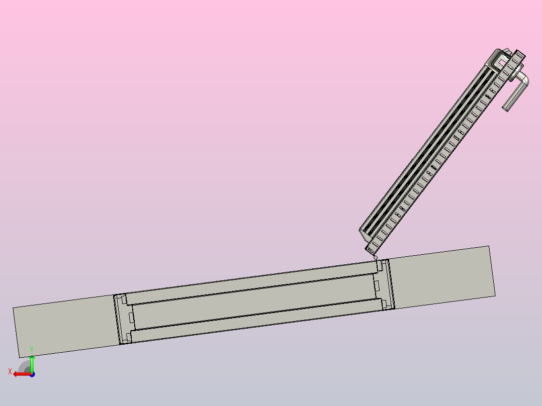 防火门模型后视图