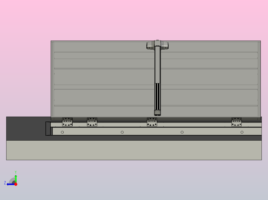 防火门模型右视图