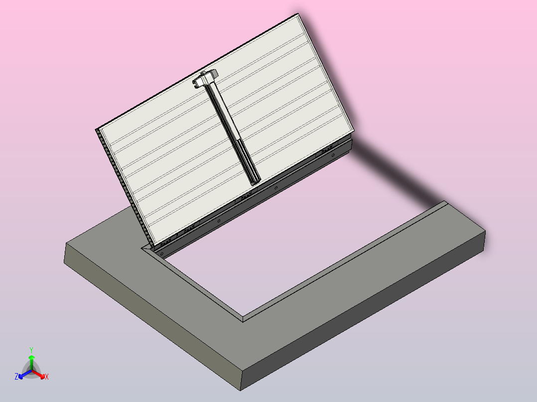 防火门模型正等轴测图