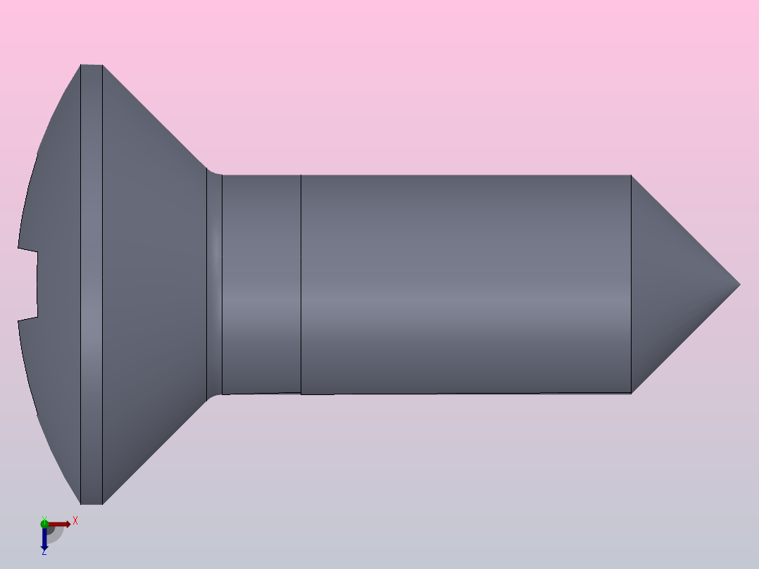 多套GBT99-GBT952木螺钉3D模型Solidworks设计俯视图
