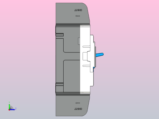 NM5LE-125Q 高级型4P剩余电流动作断路器三维模型202209左视缩略图