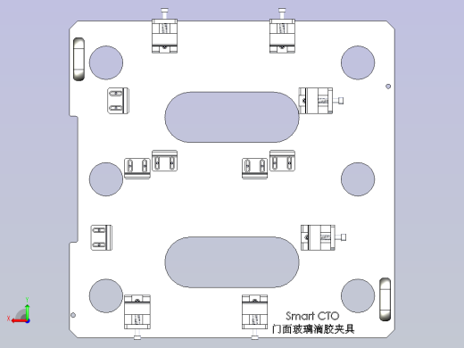 门体玻璃滴胶夹具后视缩略图