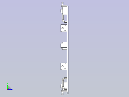 门体玻璃滴胶夹具左视缩略图