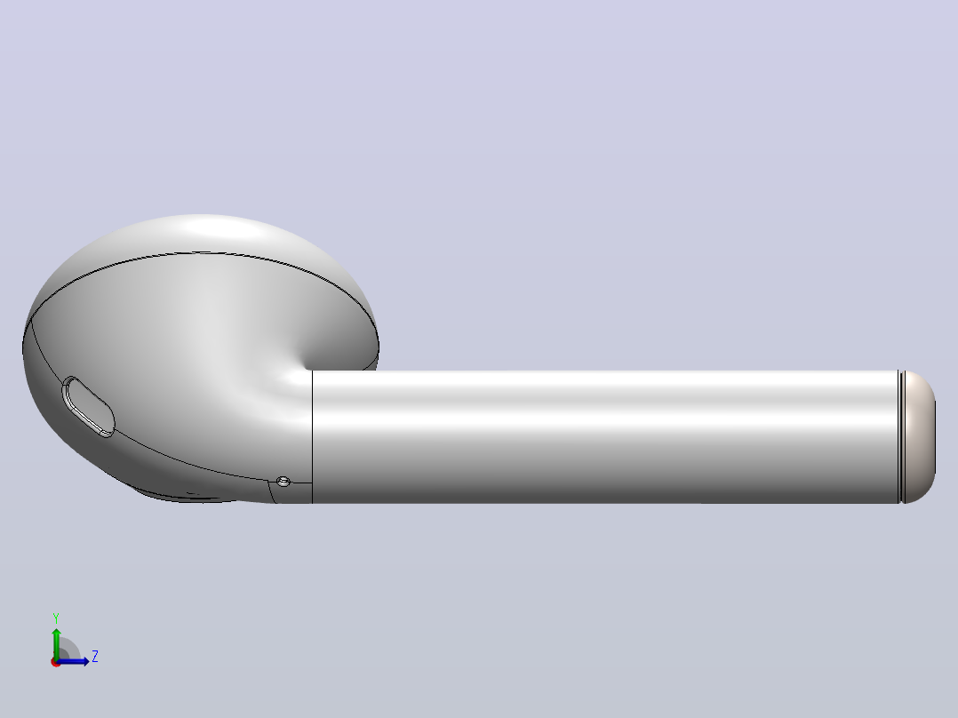 苹果airpods 左视图