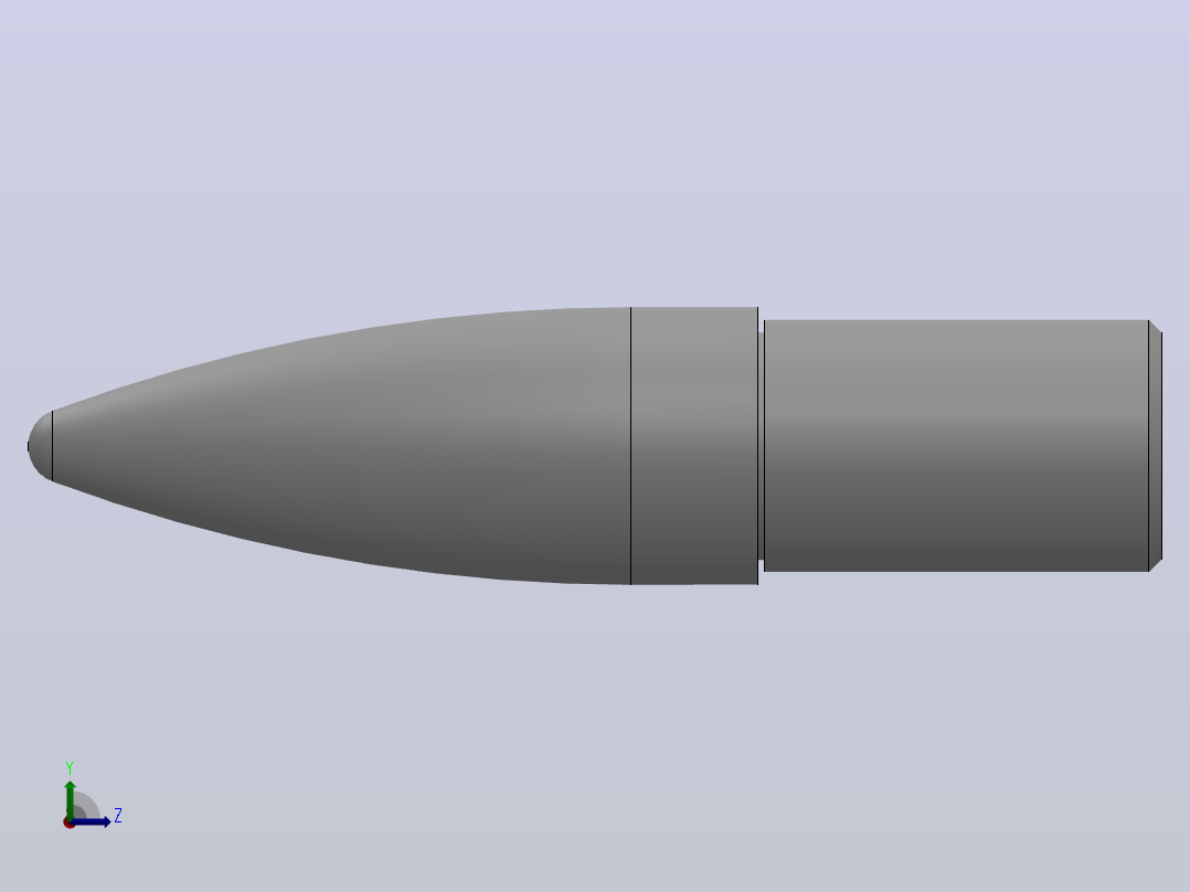 外螺纹型弹头型夹具定位销_LREF-20-22-L10-H10-M28左视图