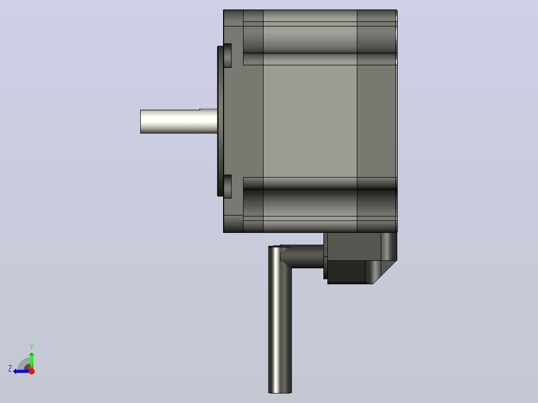 步进电机开环MP3-57H044右视图