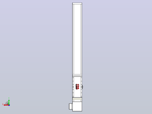 伺服电机集成皮带传动直线执行器TPA-OCB-140-256-L850-LP-P75-N3后视缩略图