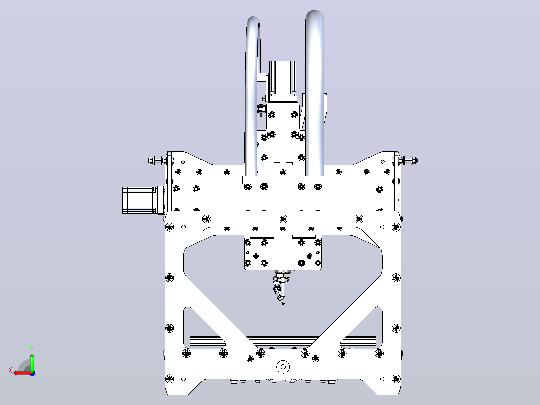 JPR CNC V5桌面式数控设备后视图
