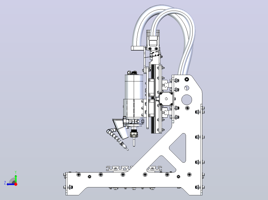JPR CNC V5桌面式数控设备右视图