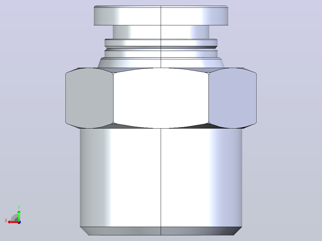 气管接头PC803后视图
