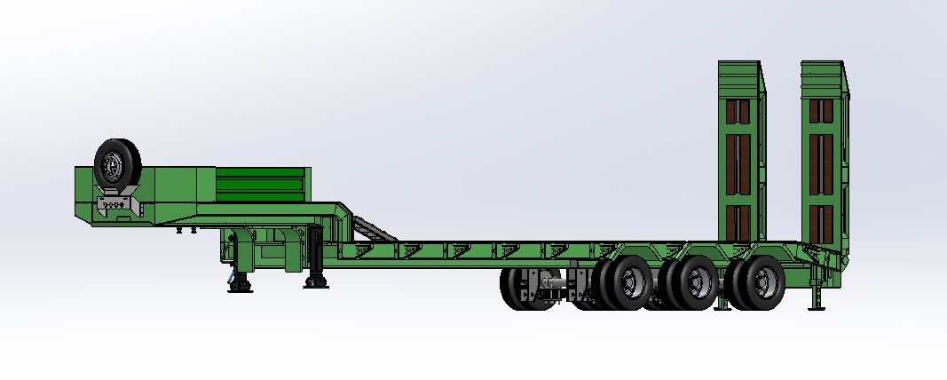 低平板拖车 60T