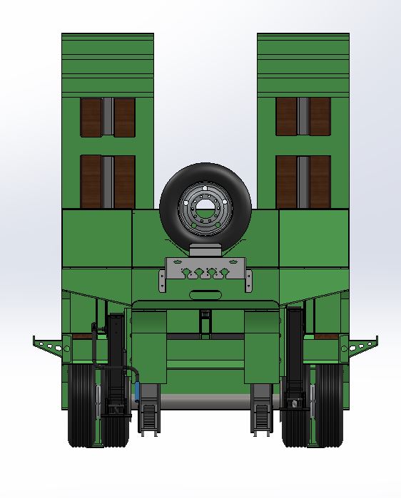 低平板拖车 60T