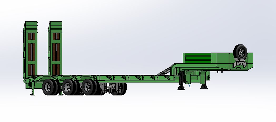 低平板拖车 60T