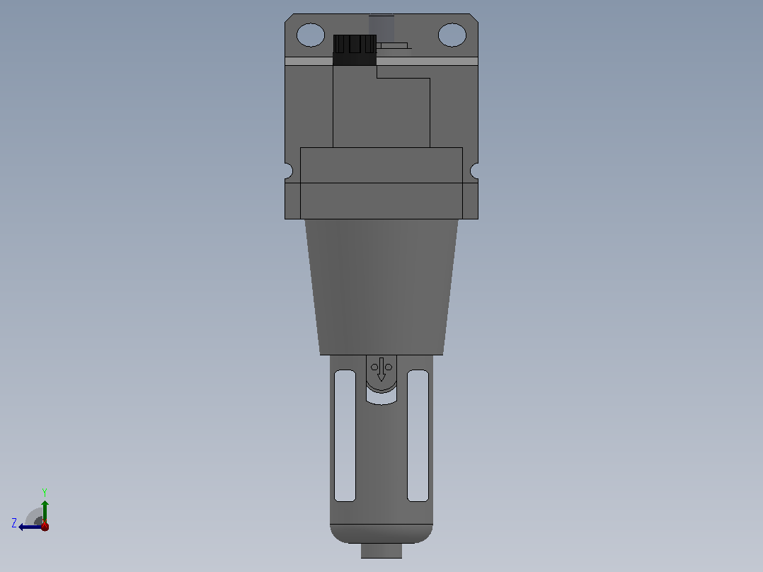 MASL5000[MASL5000-06]气源过滤器右视图