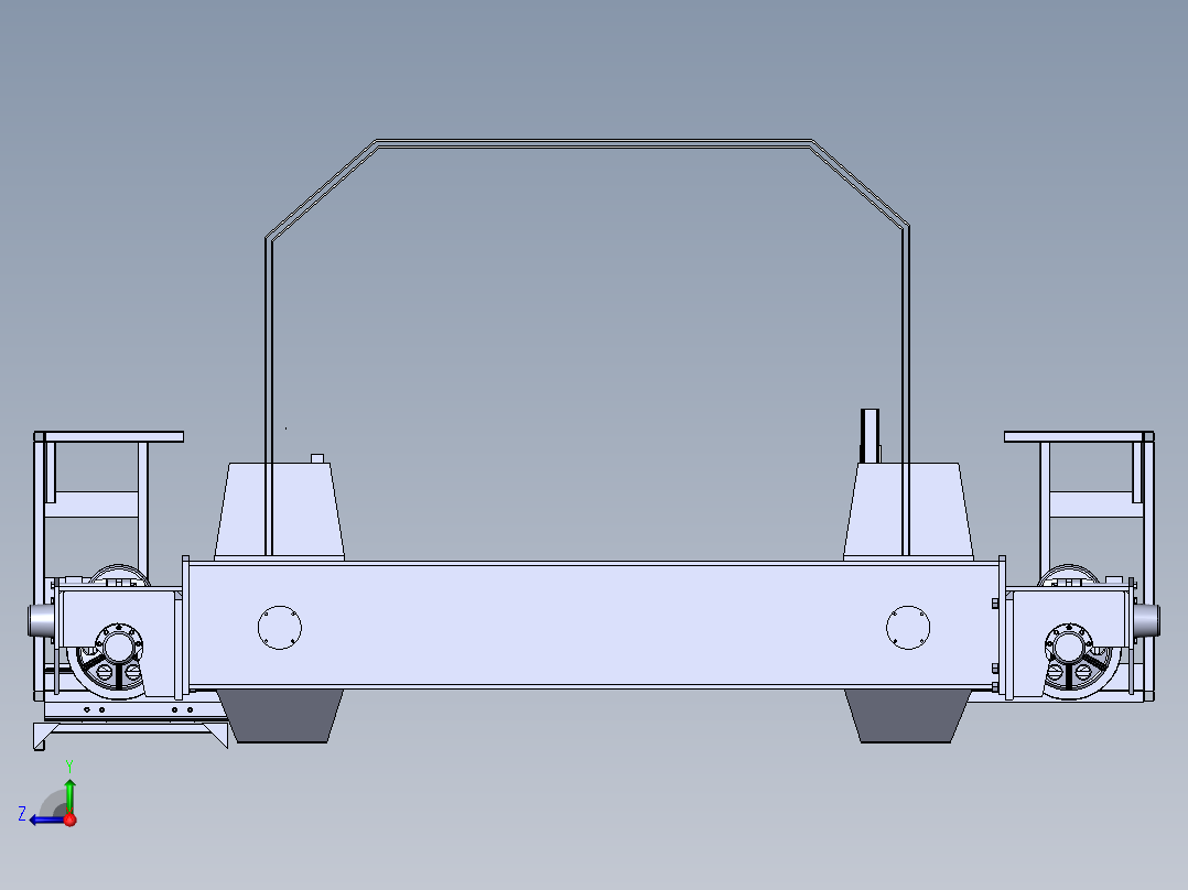 移动模架造桥机结构有限元分析(sw+cad+说明书)右视图