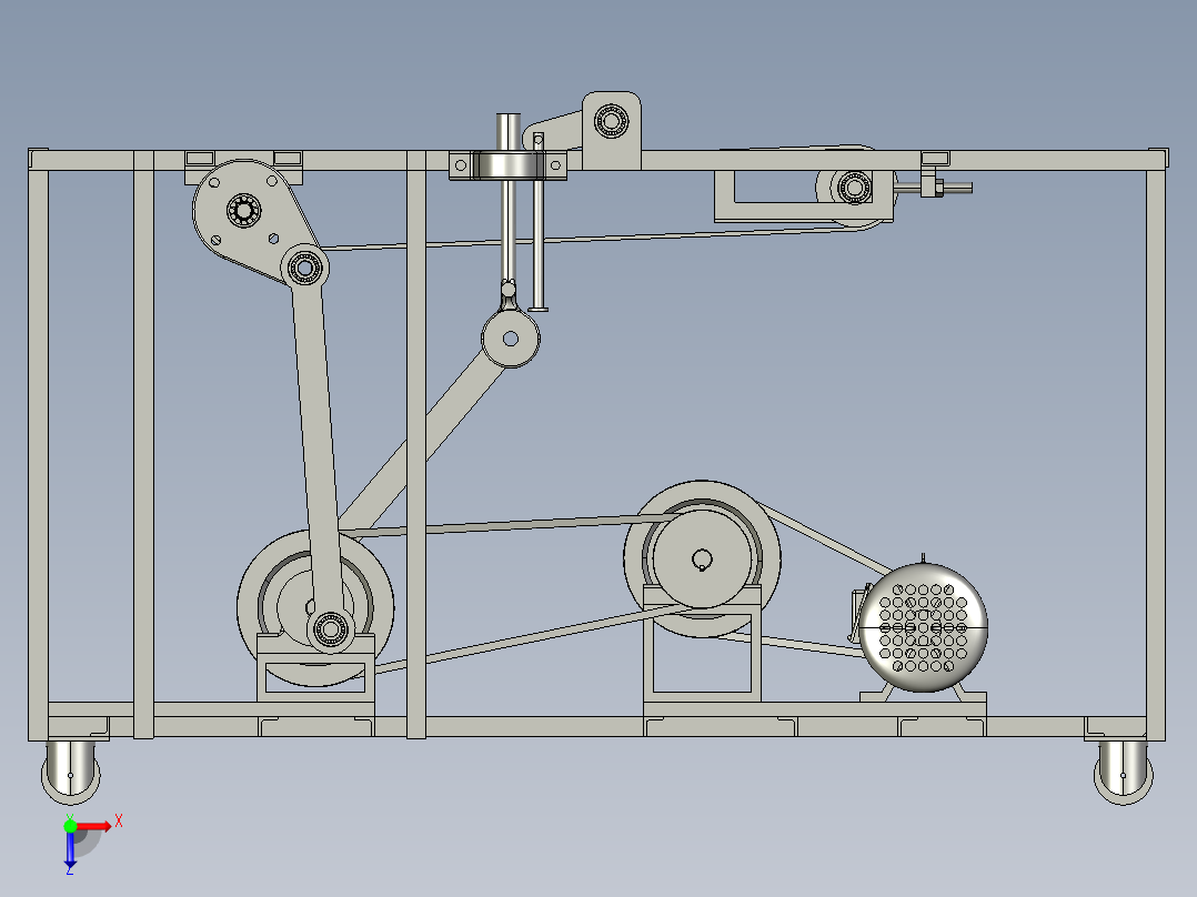小型多功能切菜机设计 包含CAD图纸3D图参考素材俯视图