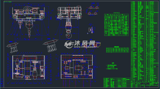 qd50t吊钩桥式起重机，生产全套图纸缩略图