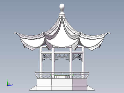八角凉亭（SW2012左视缩略图