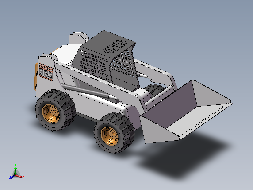 挖土机设计模型