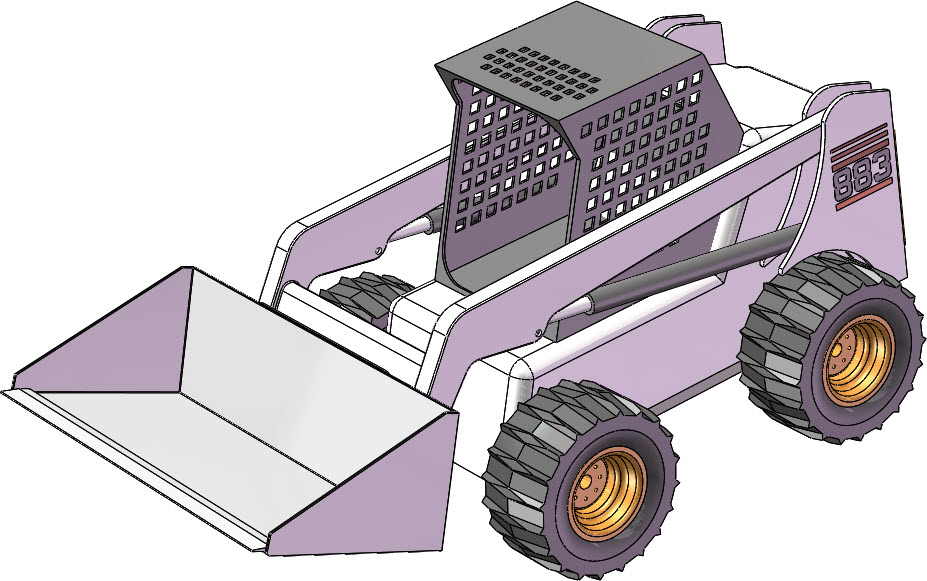 挖土机设计模型