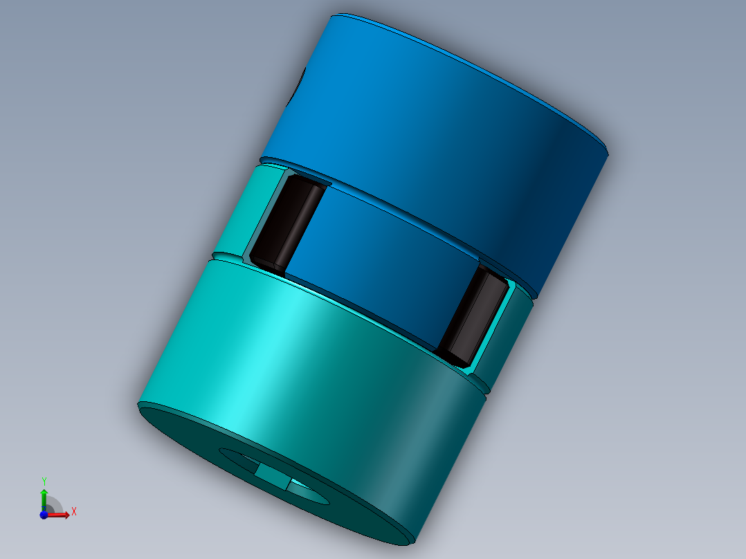 联轴器070【装配】前视图